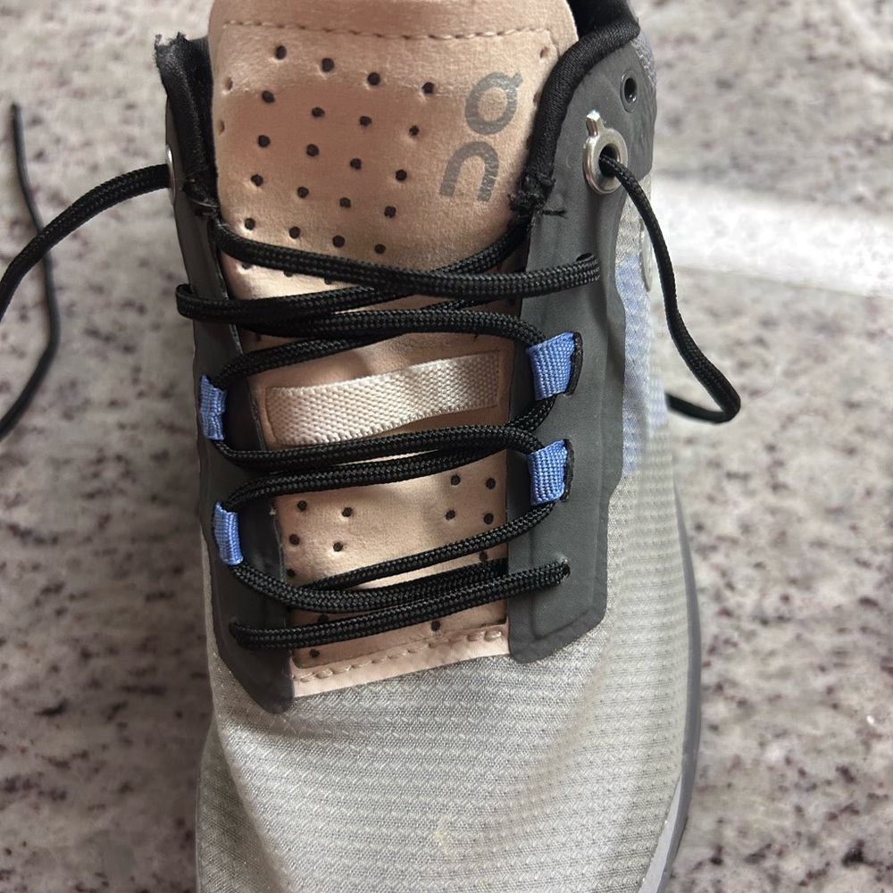 On Running Women's Trail Shoes - Gray, Blue, Cream - Picture 5 of 9